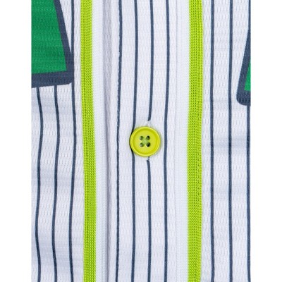 Teenage Mutant Ninja Turtles Donatello Raphael Leonardo Little Boys Mesh Baseball Jersey Button Down Shirt Green / Pinstripe 6 — фото 5