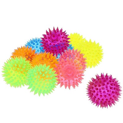 Blue Panda 12-Pack Spiky Stress Relief Balls Party Favor Toys Gifts, 6 Colors, 2.5 in