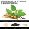 Organic Ashwagandha Capsules 2100mg Supplement w/ Black Pepper Root Powder - 60 Capsules By Nature's Nutrition - 2 of 4