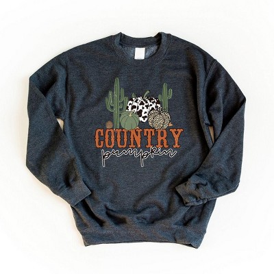 Simply Sage Market Women's Graphic Sweatshirt Country Pumpkin Cactus
