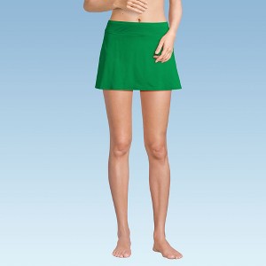 Lands' End Women's Tummy Control Skirt Swim Bottoms - 1 of 4