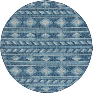 Courtyard CY8529 UV & Stain Resistant Non-Shedding Power Loomed Indoor/Outdoor Rugs - Safavieh - 1 of 4