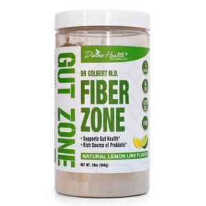 Divine Health Psyllium Husk Fiber Zone Drink Mix Powder - Sugar Free Lemon Lime Fiber - 19oz - 1 of 4