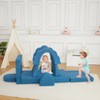 Nasitip 11pcs Modular Kids Play Couch,Sectional Sofa Floor Toddler Couch, Convertible Foam Floor Sofa,Lake Blue - 4 of 4