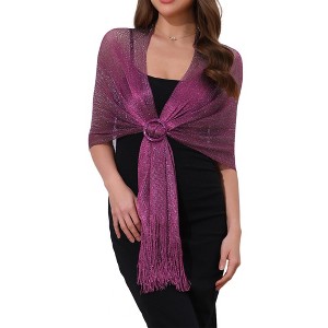 INSPIRE CHIC Women's Fashion 100% Polyester Pashmina Shawls 1 Pc - 1 of 4