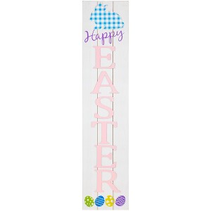 Northlight Happy Easter Wooden Porch Board Sign - 36" - 1 of 4