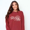 S.W.Smiley Create Freely Live Boldly - Women's Garment Dyed Graphic Sweatshirt - 2 of 4