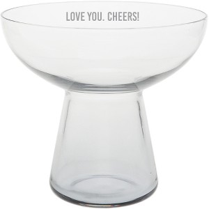 Pavilion Gift Company - Love You. Cheers! - 15 oz Cocktail Glass - Drinkware - 1 of 4