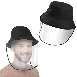 iMountek "Fishman Hat UV Protective Face Shield, Removable Sun Bucket Cap, Dust, Wind & Saliva Protection"Black - 1 of 4