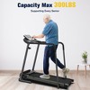 REDLIRO Walking Treadmill with Long Handrail for Senior, Recovery Fitness exercise Machine for Home use, 2.25HP 300lbs Capacity - 3 of 4