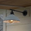 JONATHAN Y Wallace Farmhouse Industrial Indoor/Outdoor Iron LED Victorian Arm Outdoor Sconce - 2 of 4