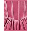 The Children's Place Girls Short Sleeve Velour Corset Dress Pink 6X/7 - 3 of 4