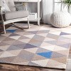 Nuloom Bianca Geometric 2x8 Wool Runner Rug for Living Room Bedroom Dining Room Entryway Hallway Kitchen, Green/Dark Purple - 4 of 4