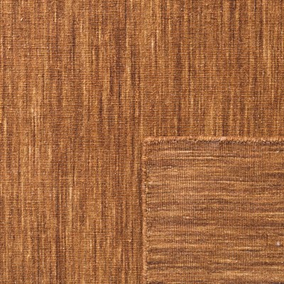 Bohemian Square Handwoven Wool-Cotton Blend Area Rug - 6'
