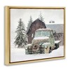 Stupell Industries Winter Rural Vintage Truck & Barn, 31" x 25" - 3 of 4