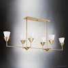 Urban Ambiance Luxury Posh Indoor Chandelier,  11''H x 15-1/2"W x 50''D,  Soft Gold Finish, UHP5045 - 3 of 4