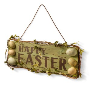 National Tree Company 21" Happy Easter Sign - 1 of 2