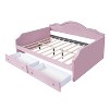 Polibi Velvet Twin/Full Daybed with APP-Controlled Light Strip and 2 Drawers - 3 of 4