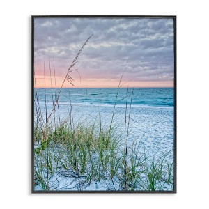 Stupell Industries Coastal Sea Grass Sprigs Beach Shore Framed Giclee Art, Black, 11" x 14" - 1 of 4