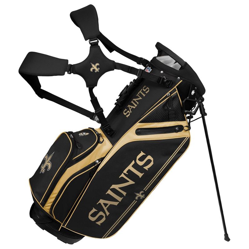 NFL New Orleans Saints Team Effort Caddie Golf Bag, 1 of 4