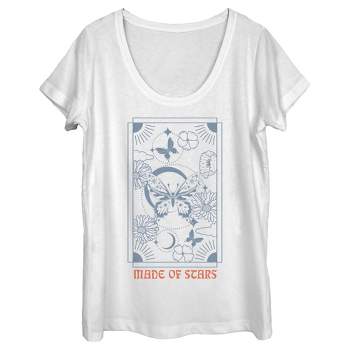 Women's Lost Gods Made of Stars Butterfly Scoop Neck