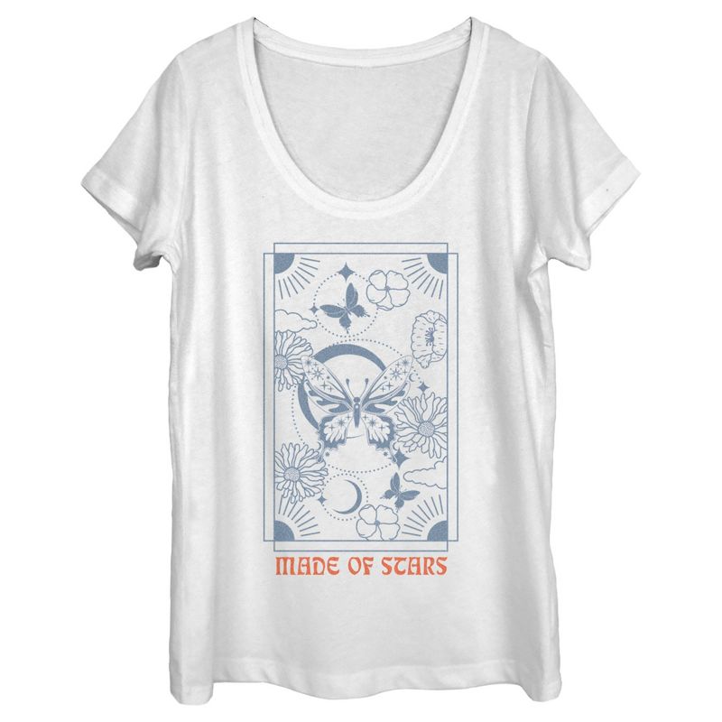 Women's Lost Gods Made of Stars Butterfly Scoop Neck, 1 of 5