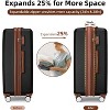 LLHZSY 6 Pcs Lightweight ABS Hardshell Suitcase Set with Wheels - 2 of 4