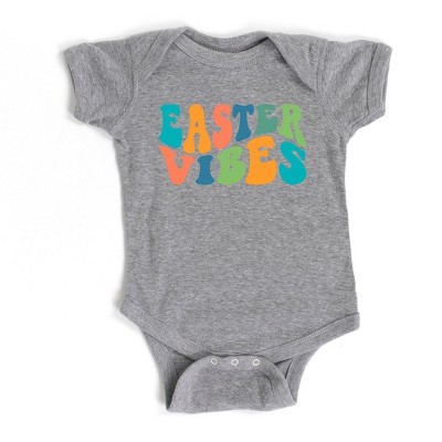 The Juniper Shop Easter Vibes Wavy Baby Bodysuit
