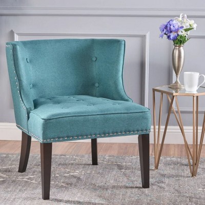 NicBex Accent Chair Fabric Occasional Chair Lounge Chair Comfy Chair with Button-Tufted Waffle Stitching for bedroom, Living Room