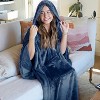 Tirrinia Hooded Blanket, Fleece Wearable Throw Wrap with Hood and Pocket, Warm Cozy Soft for Women Men, Indoor or Outdoor - 4 of 4