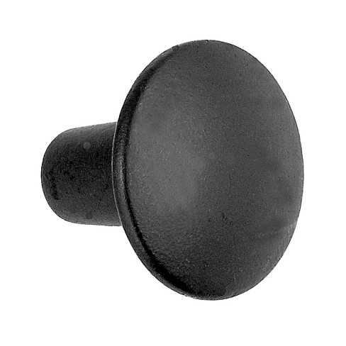 Acorn Round Cabinet Knob 1 in. D 7/8 in. Iron Black 1 pk - image 1 of 1