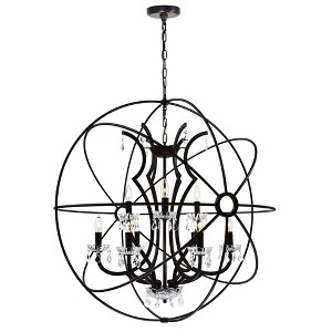 CWI Lighting Campechia 12 Light Up Chandelier With Brown Finish - 1 of 4