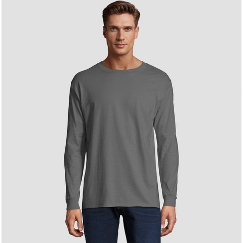 Hanes Men's Tall Long Sleeve Beefy T-shirt - 3xl : Target