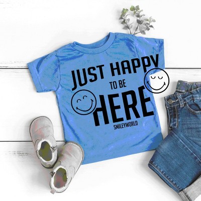 The Juniper Shop SmileyWorld Just Happy To Be Here Toddler Short Sleeve Tee