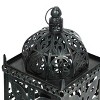 Candle Lantern, Vintage Style Decorative Lantern, 15.5"/23.25"H Hanging Lantern, Lanterns Decorative Outdoor Indoor - 3 of 4