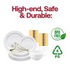 Smarty Had A Party White Vintage Plastic Tableware Set - 120 Sets - 4 of 4