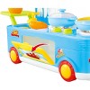 JuzToys 29pcs Fast Food Bus Kitchen Play Set Toy, Pretend Playset, Blue - 4 of 4