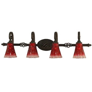 Toltec Lighting Elegante 4 - Light Vanity in  Dark Granite - 1 of 1