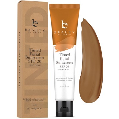 Beauty by Earth Tinted Facial Sunscreen SPF 20
