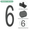 Unique Bargains 304 Stainless Steel Durable Waterproof Rustproof House Numbers 1 Pc - 2 of 4