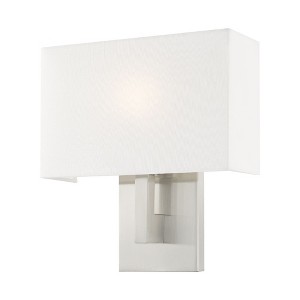 Livex Lighting Hayworth 1 - Light Wall Light in  Brushed Nickel - 1 of 4