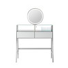 GlasFlength Stylish Multifunctional Vanity Tables with Ample Storage for Bedroom or Cloakroom Decor, Modern Design Style, Silver,31.5”*19.7”*48.8" - 2 of 4