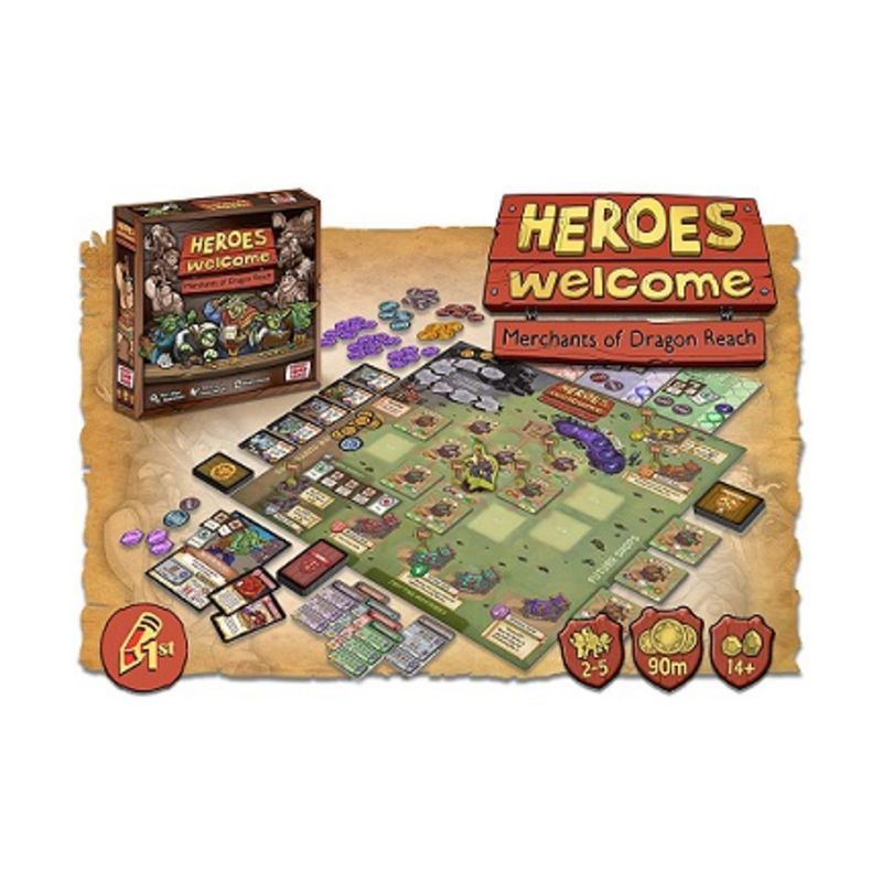 Heroes Welcome - Merchants of Dragon Reach Board Game, 2 of 4