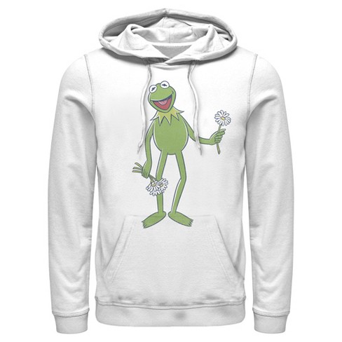 Men's The Muppets Flower Power Pull Over Hoodie - White - X