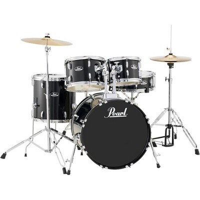 Pearl Roadshow 5-Piece Fusion Drum Set Jet Black