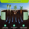 Raised Garden Bed Set of 2, 4.5x2x1.5ft Galvanized Raised Garden Bed, Outdoor Large Planter Raised Beds Open Base - 3 of 4