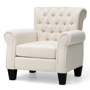 Pellebant Accent Club Chair Comfortable Single Sofa Chair Indoor Seating with Arms & Padded Seat - 1 of 4