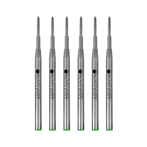 Monteverde Medium Ballpoint Refill For Montblanc Ballpoint Pens 6/Pack Green M133GN - image 1 of 2