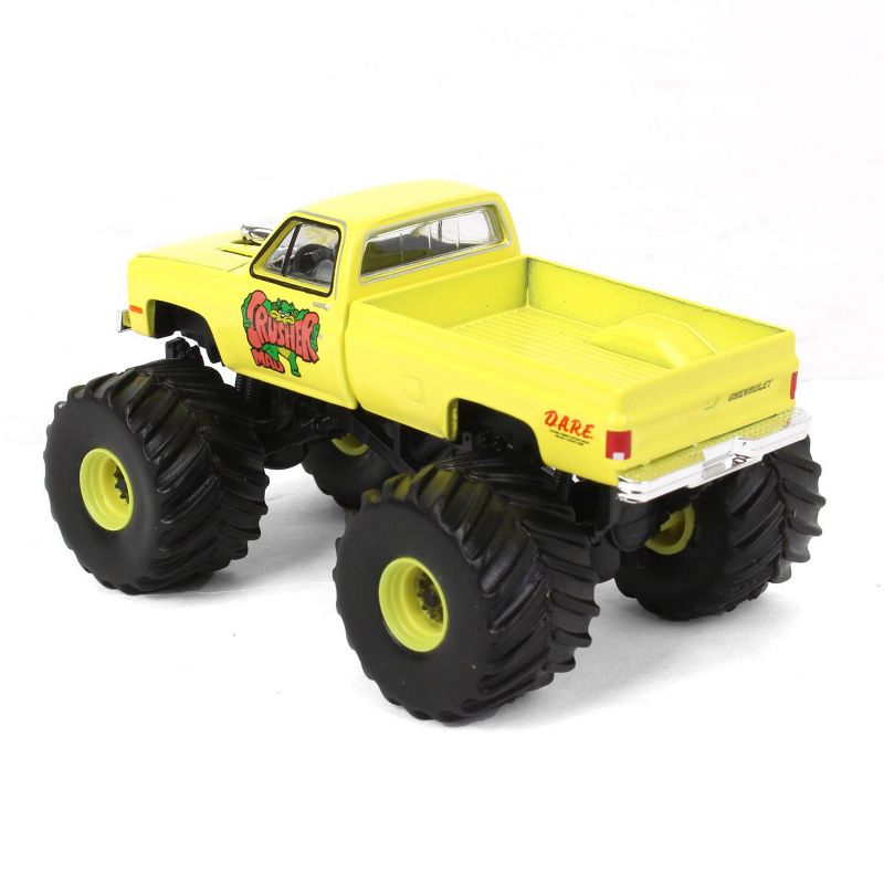 Greenlight 1/64 1987 Chevy Silverado Monster Truck, Mad Crusher, Kings of Crunch 10 49100-C, 4 of 6