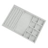 Unique Bargains Velvet Jewelry Organizer Trays with Removable Dividers for Drawers - 3 of 4